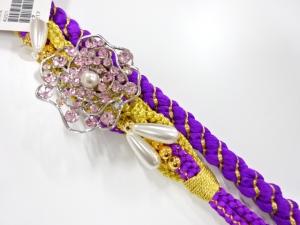 未使用品　正絹　振袖用　手組帯締め